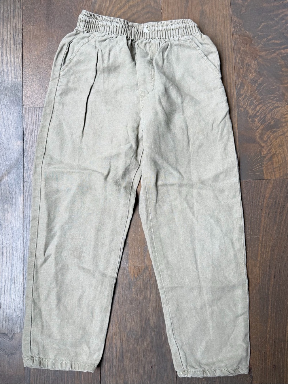 Zara Kids Casual Elastic Waist Tan Pants